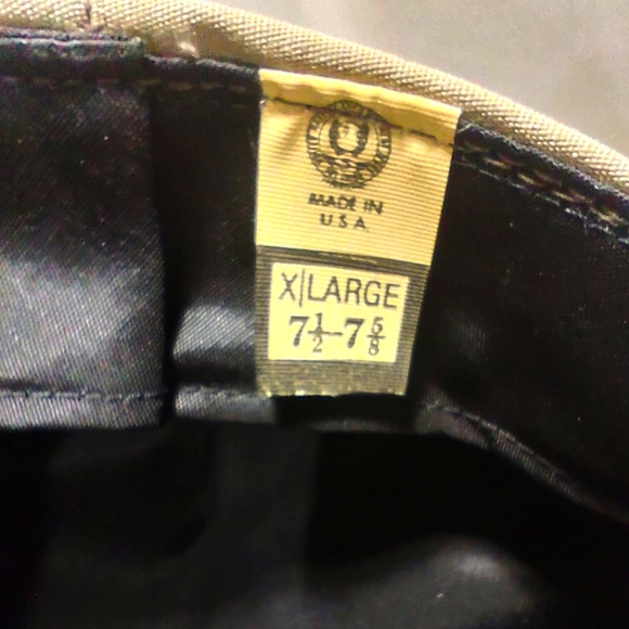 Vintage UNITED HATTERS Embroidered Khaki Cabbie/Newsboy Cap - MADE IN U.S.A. - Picture 5 of 5